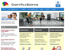 Tablet Screenshot of copyfaxservis.cz